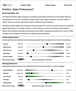 REACH Sales Position Profile for Recruiting